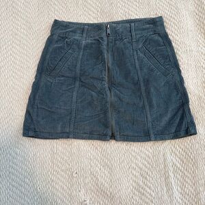 American Eagle Outfitters Navy Corduroy Mini Skirt